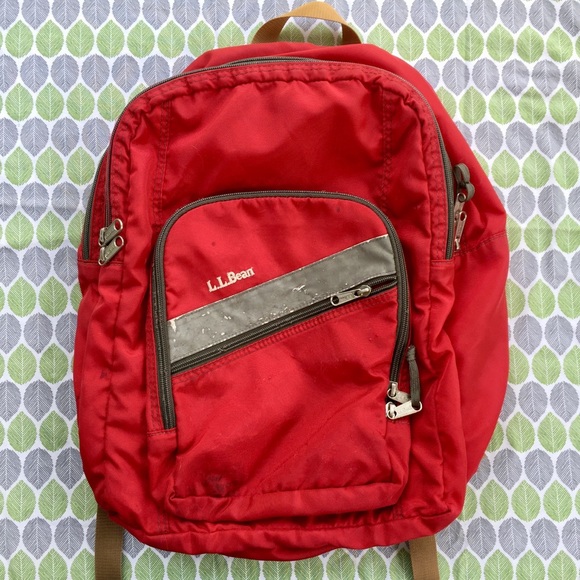 red ll bean backpack